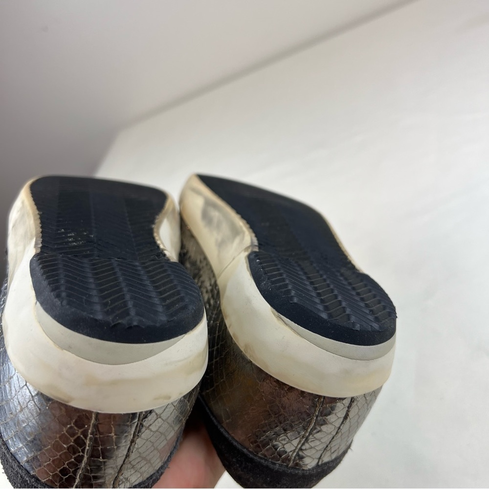 GOLDEN GOOSE Leather Animal Print Sneakers, Size 37 EU - Picture 9 of 15